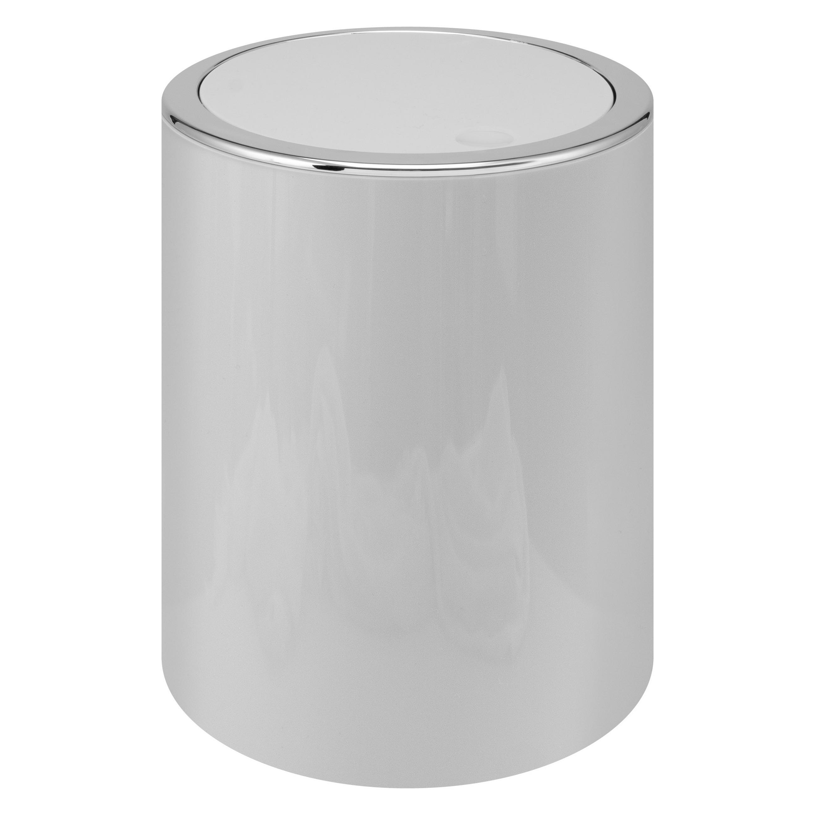 KOSMETIKEIMER SAVONA 5,5 Liter, grau - Hellgrau, Kunststoff (19/24.5/19cm) - bremermann