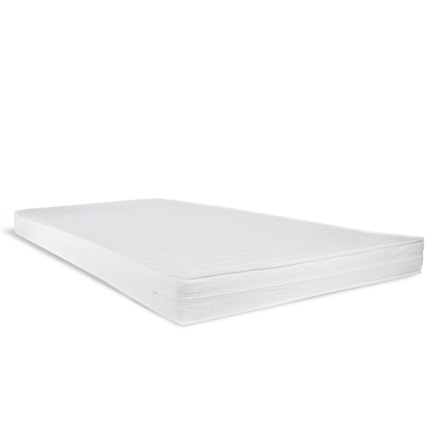 SCHAUMSTOFFMATRATZE mit H2 90/200/12 cm - Weiß, Textil (90/200cm) - Homestyle4u