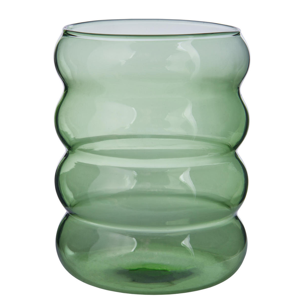 TRINKGLÄSER (6er Set) Hoop 350 ml - Grün, Glas (0.35L) - Butlers