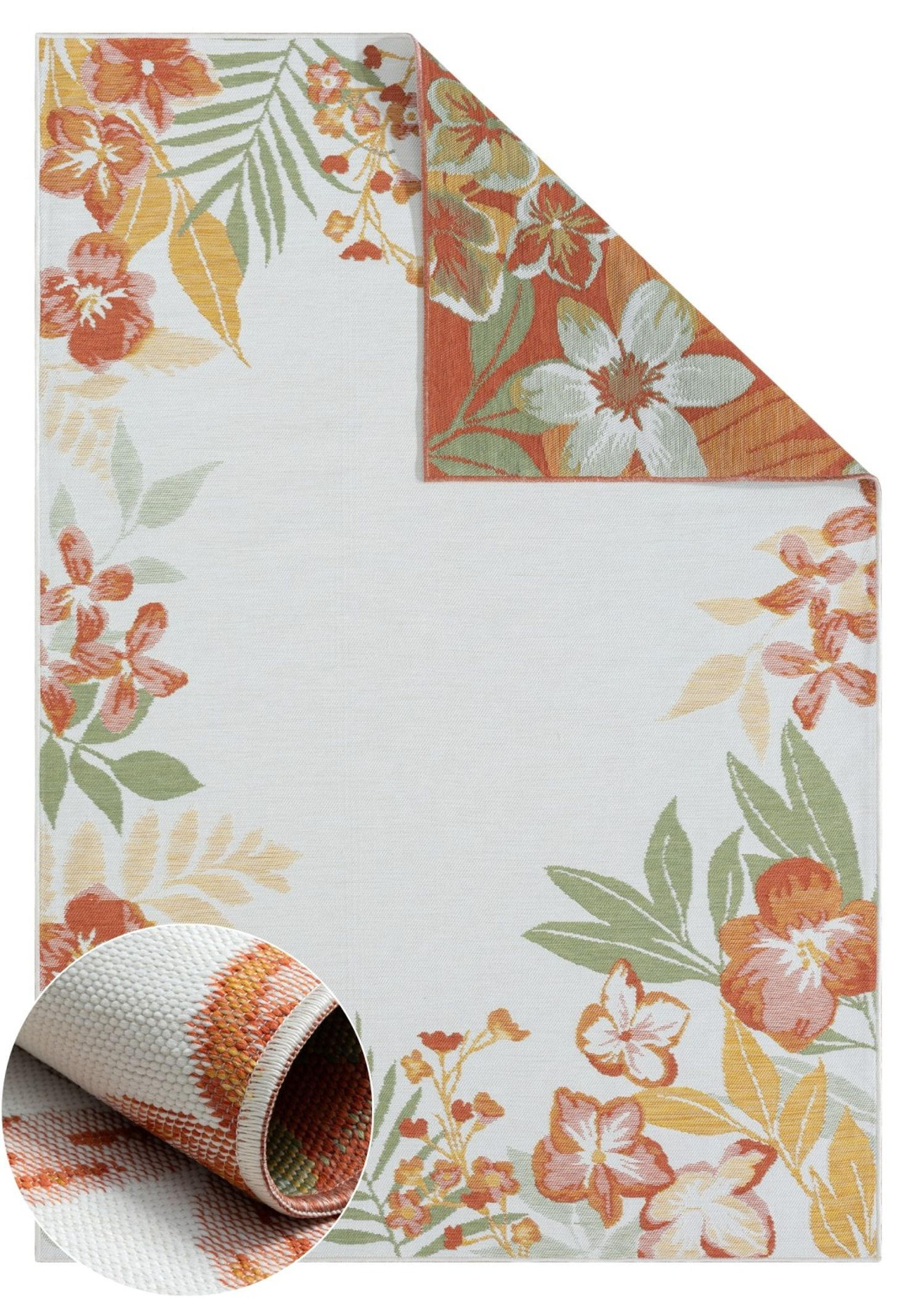 OUTDOORTEPPICH Leela Rostfarben,Currygelb,Grün 200/300 cm - Rostfarben, Textil (200/300cm) - My-Rug