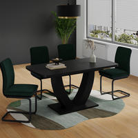 JÍDELNÍ STŮL Fenaro Černá - černá, kompozitní dřevo (80/120/77.4cm) - Vicco