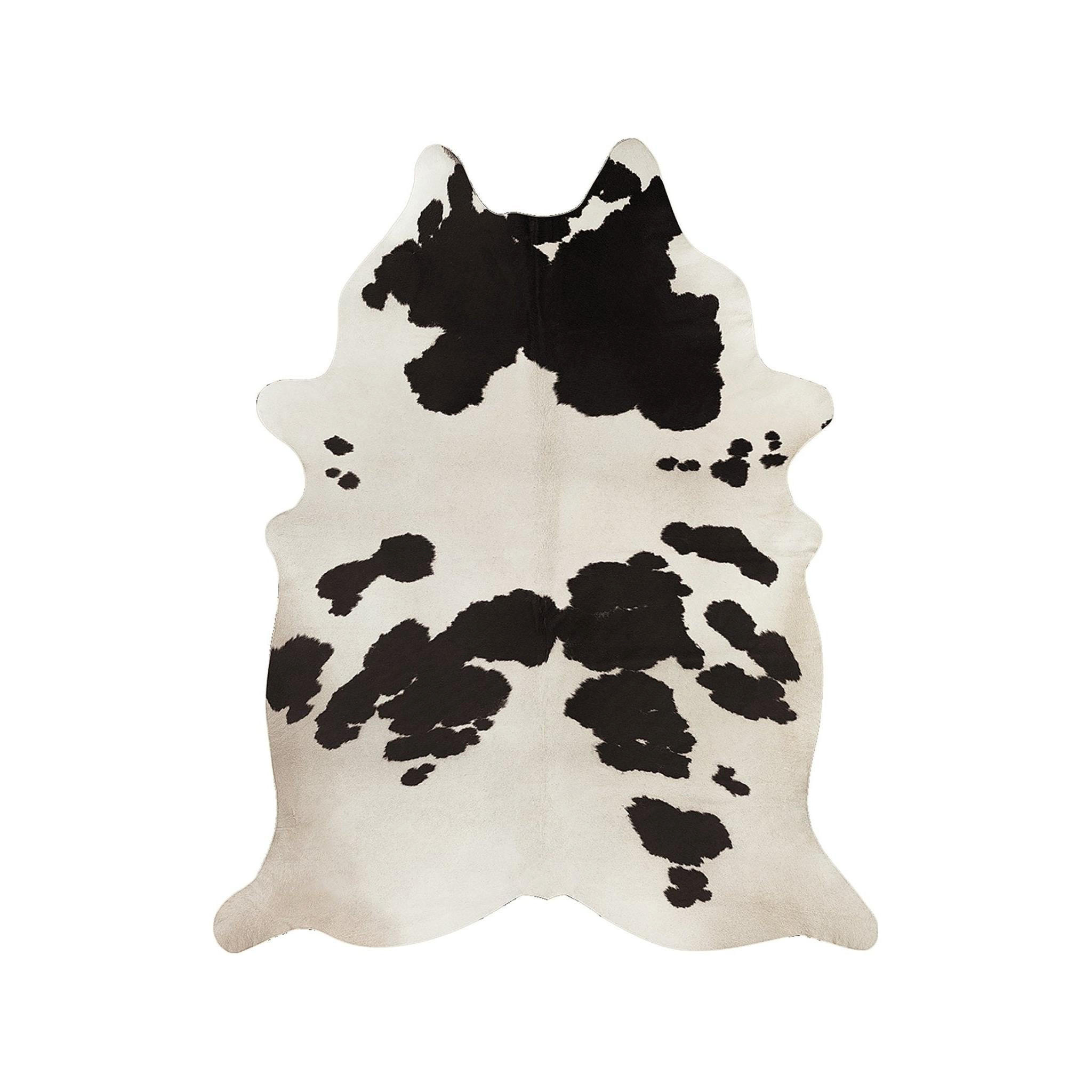 TEPPICH im Kuhfell-Stil schwarz - Schwarz, Textil (155/190cm) - AFK Living