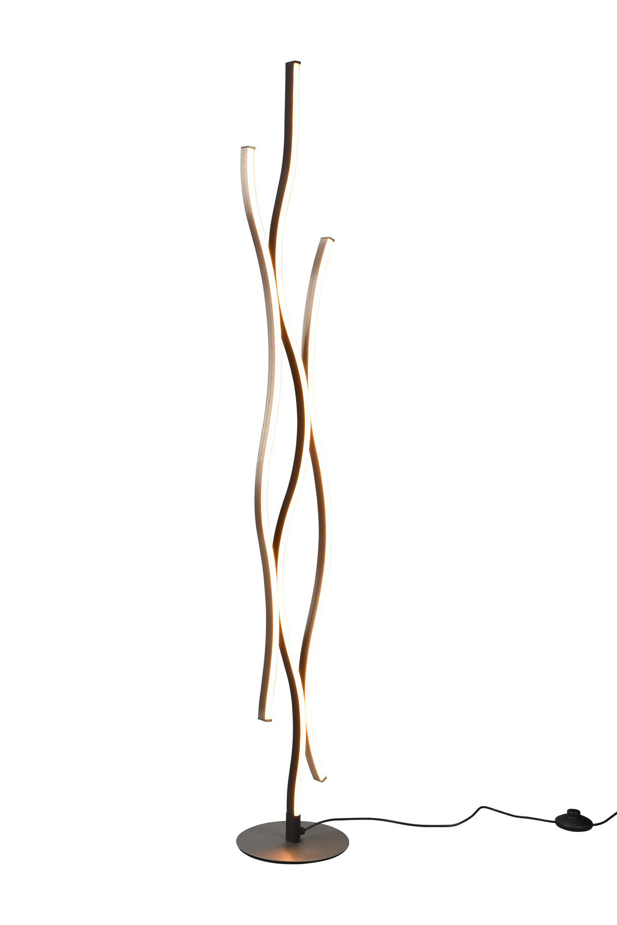 STEHLAMPE BLAZE - Grau - 20.5/20.5/138 cm - Grau, Metall (20.5/20.5/138cm) - Trio Leuchten