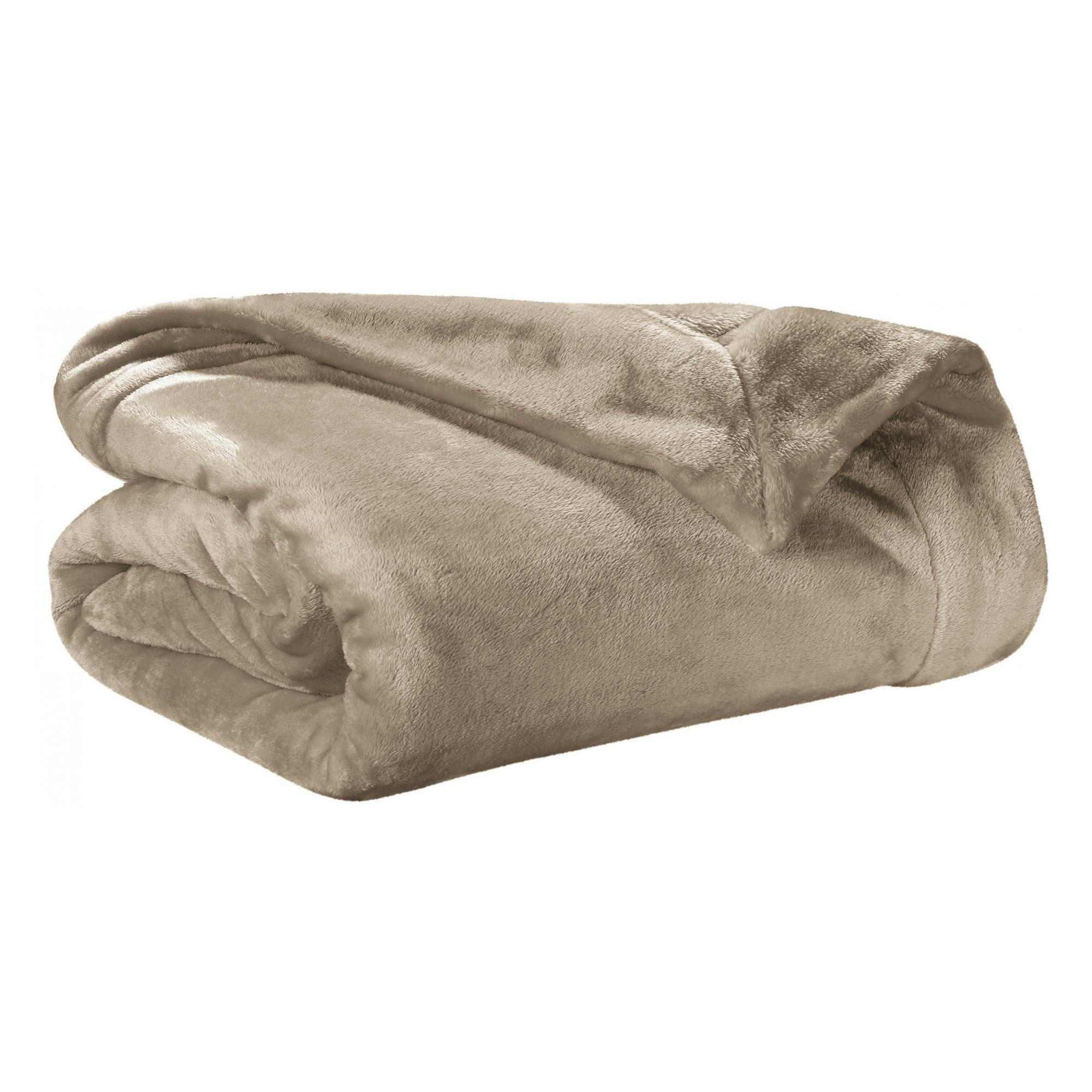 PLAID Tender kieselsteingrau 150 x 200 cm - Sandfarben, Textil (150/200cm) - Vivaraise