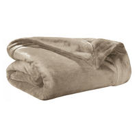 PLAID Tender kieselsteingrau 150 x 200 cm - Sandfarben, Textil (150/200cm) - Vivaraise