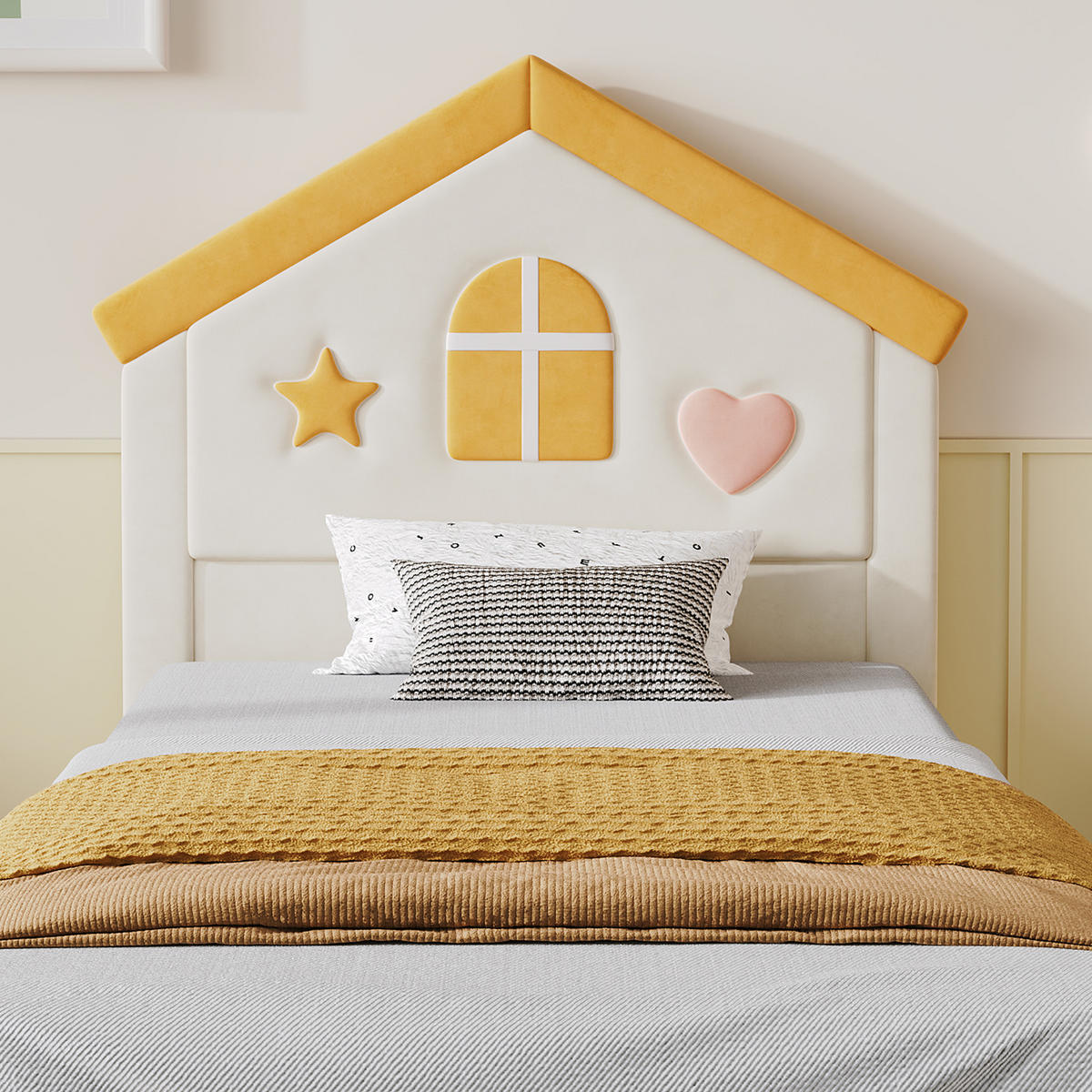 KINDERBETT 90/200 cm Beige - Beige, Textil