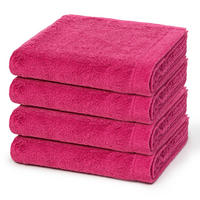 HANDTUCH Lifestyle 4er-Set - Pink, Textil (50/100cm) - Cawoe