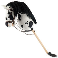 HOBBY-HORSE Schecke - Größe M - Schwarz, Textil (35/79cm) - Bieco Spielwaren