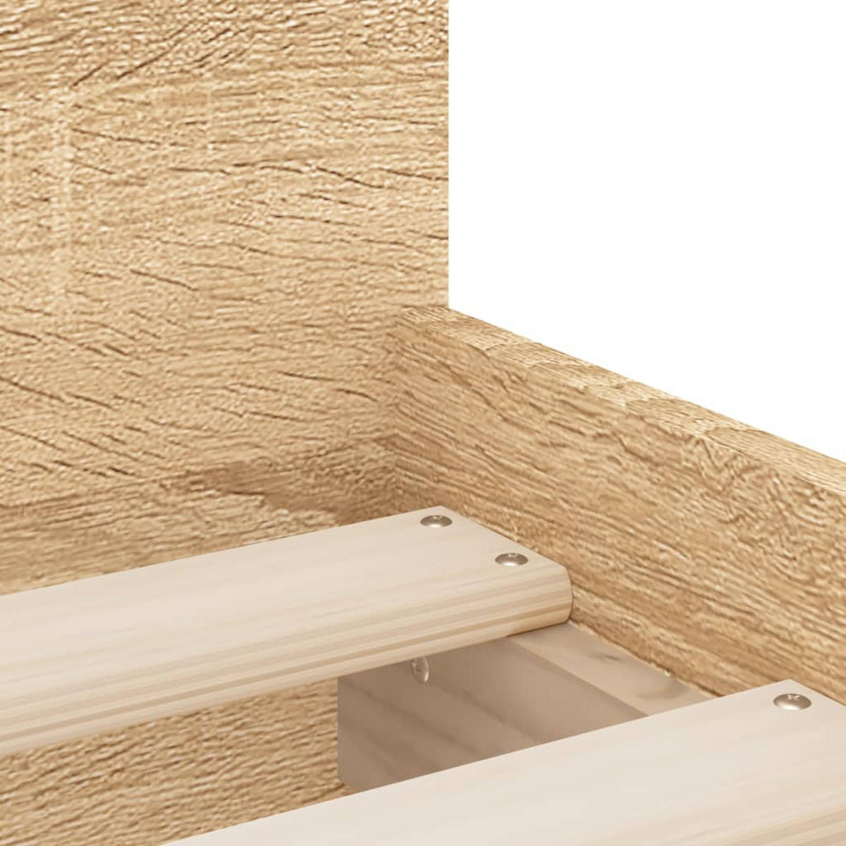 BETTGESTELL Mit Schubladen Sonoma-Eiche 100/200 Cm - Braun, Holzwerkstoff (100/200cm) - vidaXL