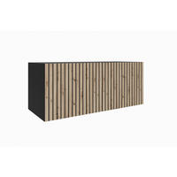 TV-SCHRANK CORA - Schwarz/Eiche Artisan, Holzwerkstoff (100/41/40cm) - Meblini