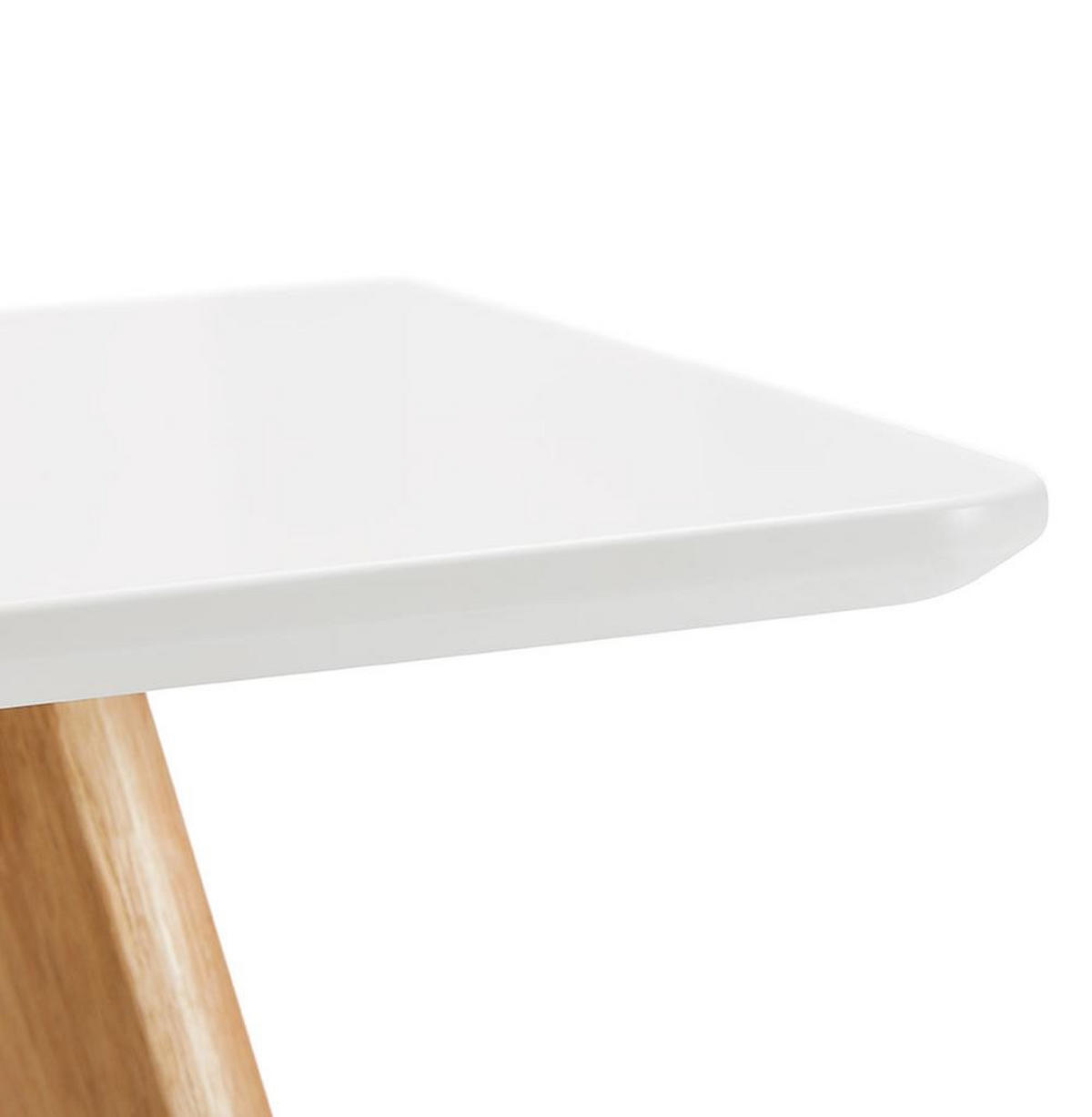 ESSTISCH Massivholz Rechteckig Skandi-Stil ZELAX, Weiß-Beige 120x80x77 cm - Beige/Weiß, Eichenholz/Holz (80/120/77cm) - KADIMA DESIGN