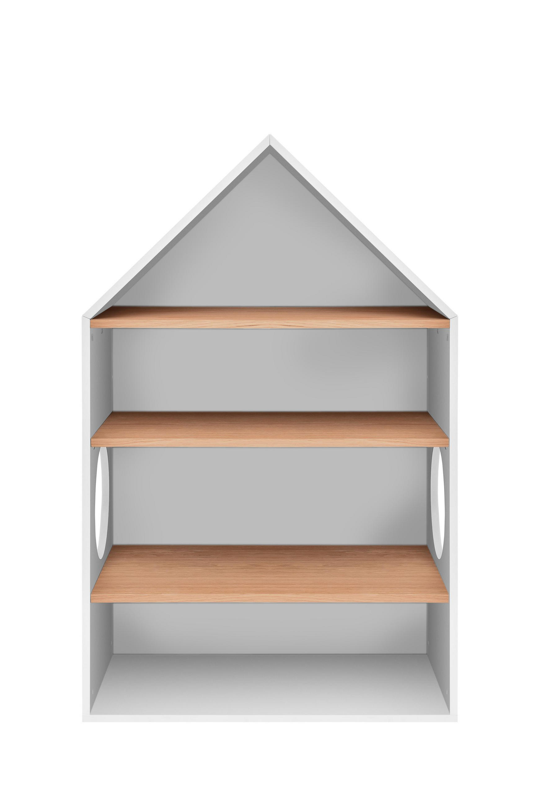 KINDERREGAL Nomi - Weiß, Holzwerkstoff (74/120/40cm) - RAUMHIRSCH FURNITURE