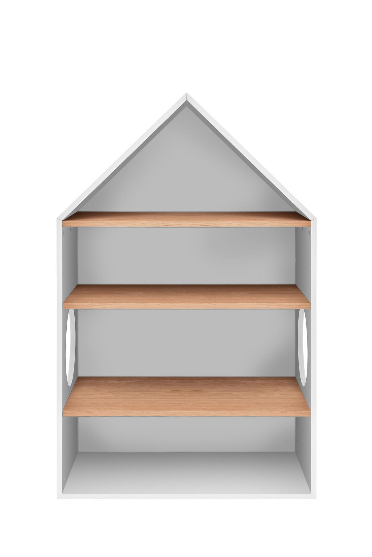 KINDERREGAL Nomi - Weiß, Holzwerkstoff (74/120/40cm) - RAUMHIRSCH FURNITURE