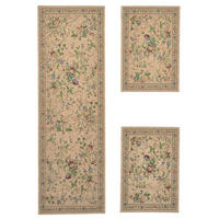 FLACHWEBTEPPICH Flomi Bettumrandung 70x400 cm - Beige, Textil (70/400cm) - THEKO