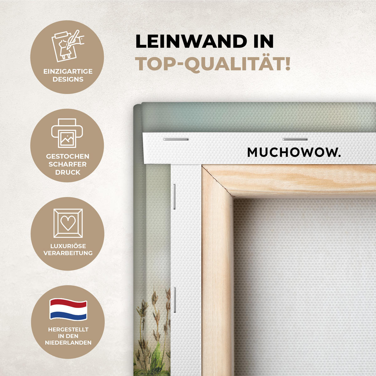 LEINWANDBILD Stilleben - Kräuter - Gewürze - Früchte - Farbenfroh Deko Wohnzimmer 20x30 cm - Grün, Textil (20/30cm) - MuchoWow