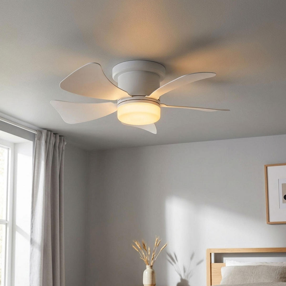 LED DECKENLEUCHTE HINES Weiß Kunststoff - Weiß, Metall (40.6/40.6/12.6cm) - Globo Lighting