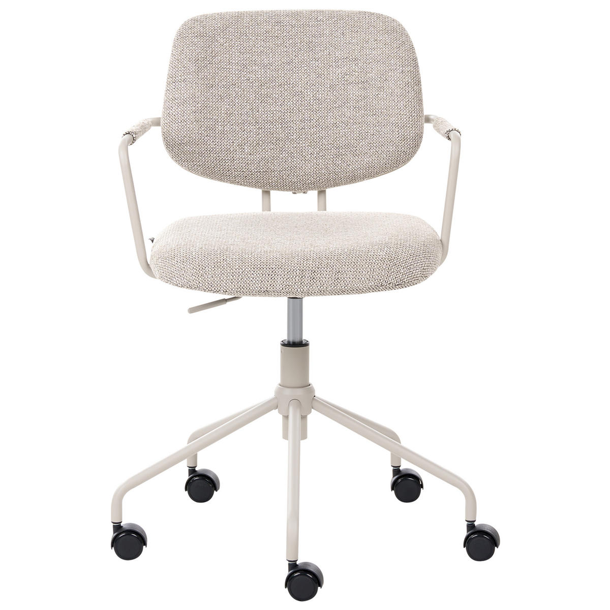 BÜROSTUHL Stoff Beige Ripley - Beige, Textil (60/82/60cm) - Beliani