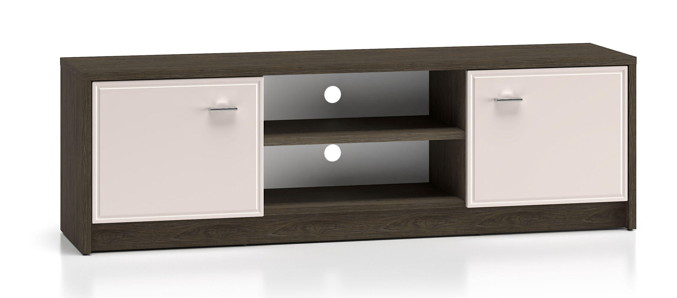 Feldmann-Wohnen Lowboard Eiche, Creme 160x50x40 cm