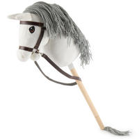 HOBBY-HORSE Steckenpferd Schimmel Größe - Weiß, Textil (34/76cm) - Bieco Spielwaren