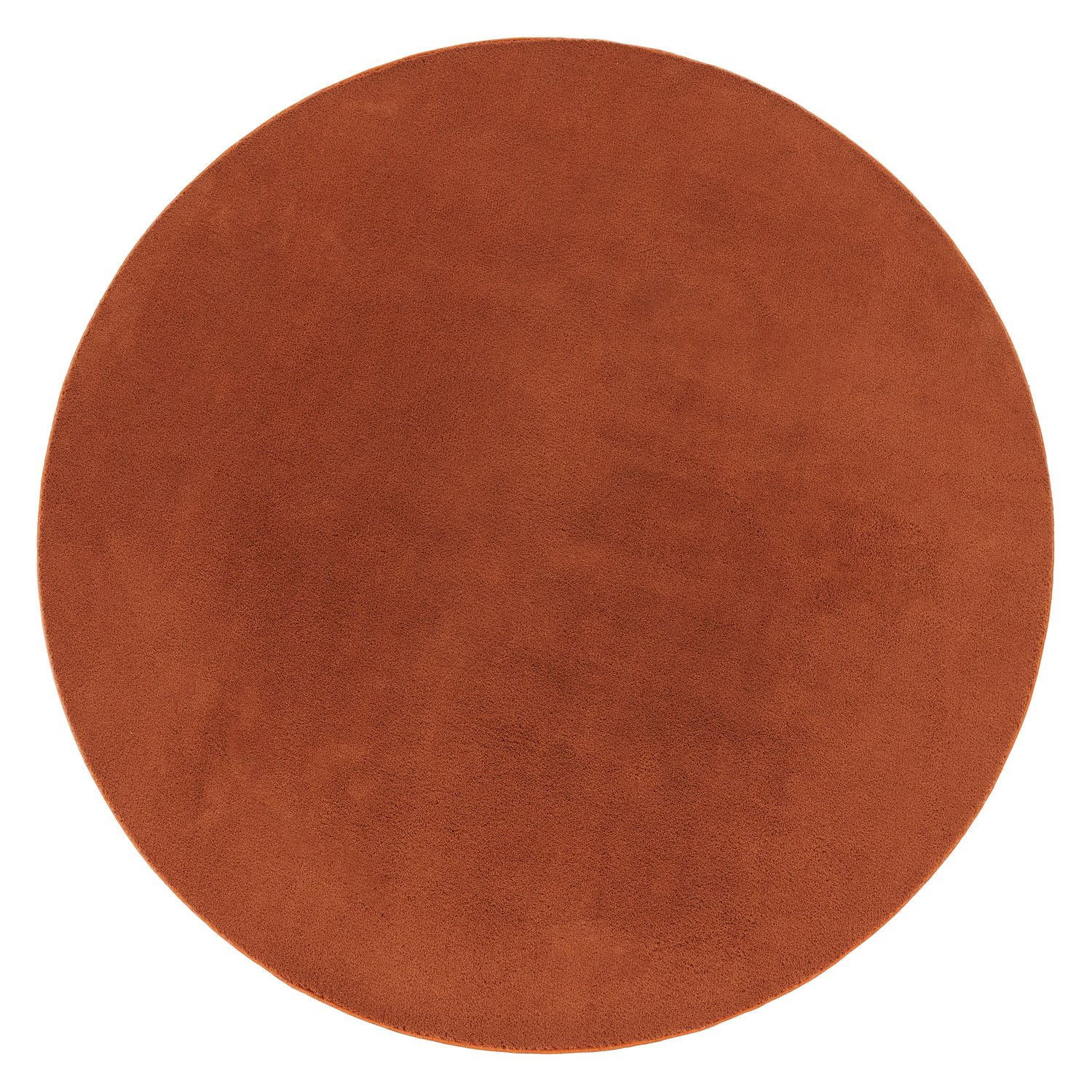 FLACHWEBETEPPICH Kupfer Ø 120 cm - Kupferfarben, Kunststoff (120/120cm) - TT Home