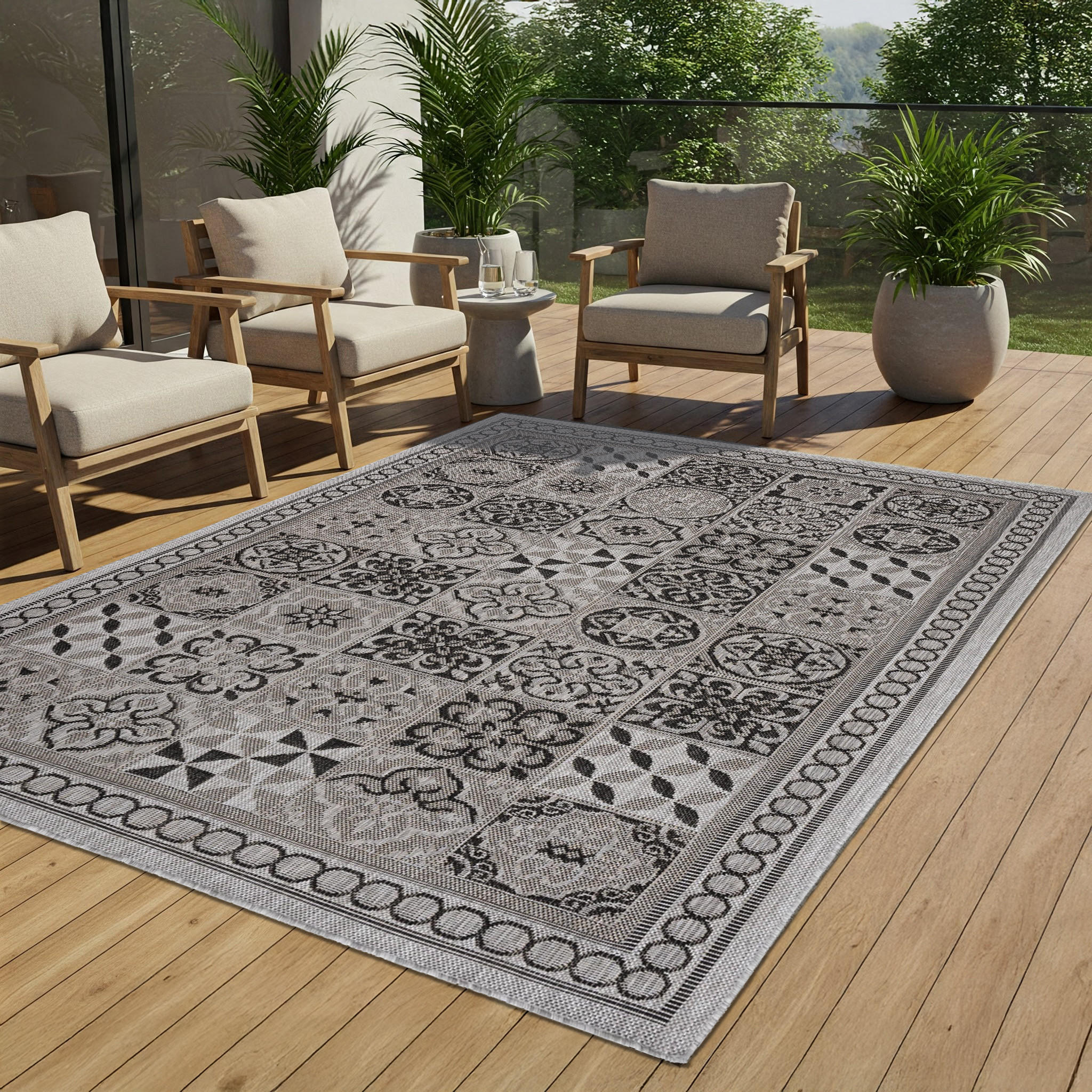 TEPPICH MELISSA Grau 140/200 cm - Grau, Kunststoff (140/200cm) - Tapiso