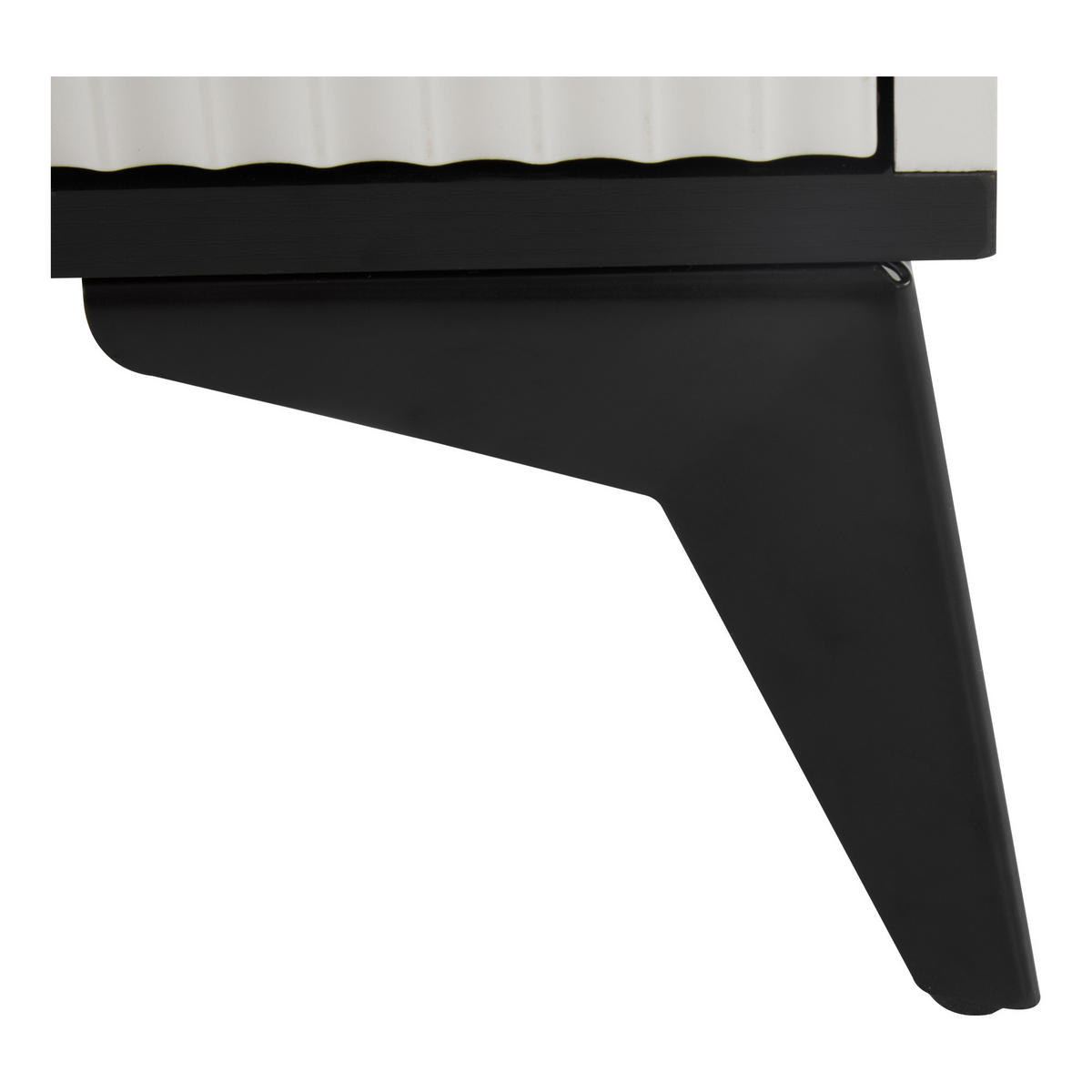 SCHUHSCHRANK aus Spanplatte 90x25x121cm in Weiß mit Kippsicherung - Schwarz, Holzwerkstoff (90/121/25cm) - Modfu