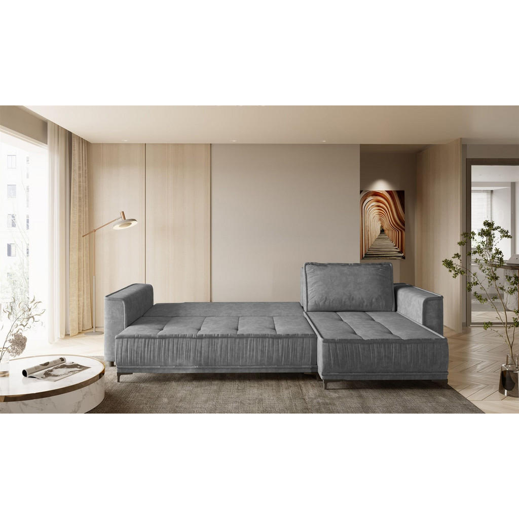 Thumbnail - Fun Möbel Ecksofa, Braun, Textil, Ottomane rechts, 240x140 cm, Wohnzimmer, Sofas & Couches, Wohnlandschaften, Ecksofas