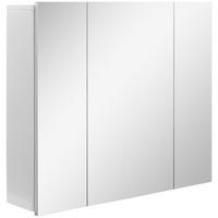 SPIEGELSCHRANK Spiegelschrank mit 3 Spiegeltüren und verstellbaren Einlegeböden, 70 x 15 x 60 cm ,Weiß - Weiß, Glas (70/60/15cm) - Vallsero