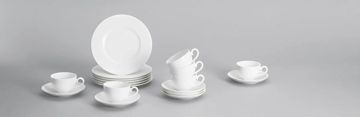 KAFFEE-SET Royal weiß 18-tlg. - Weiß, Keramik (2/2/2cm) - Villeroy & Boch