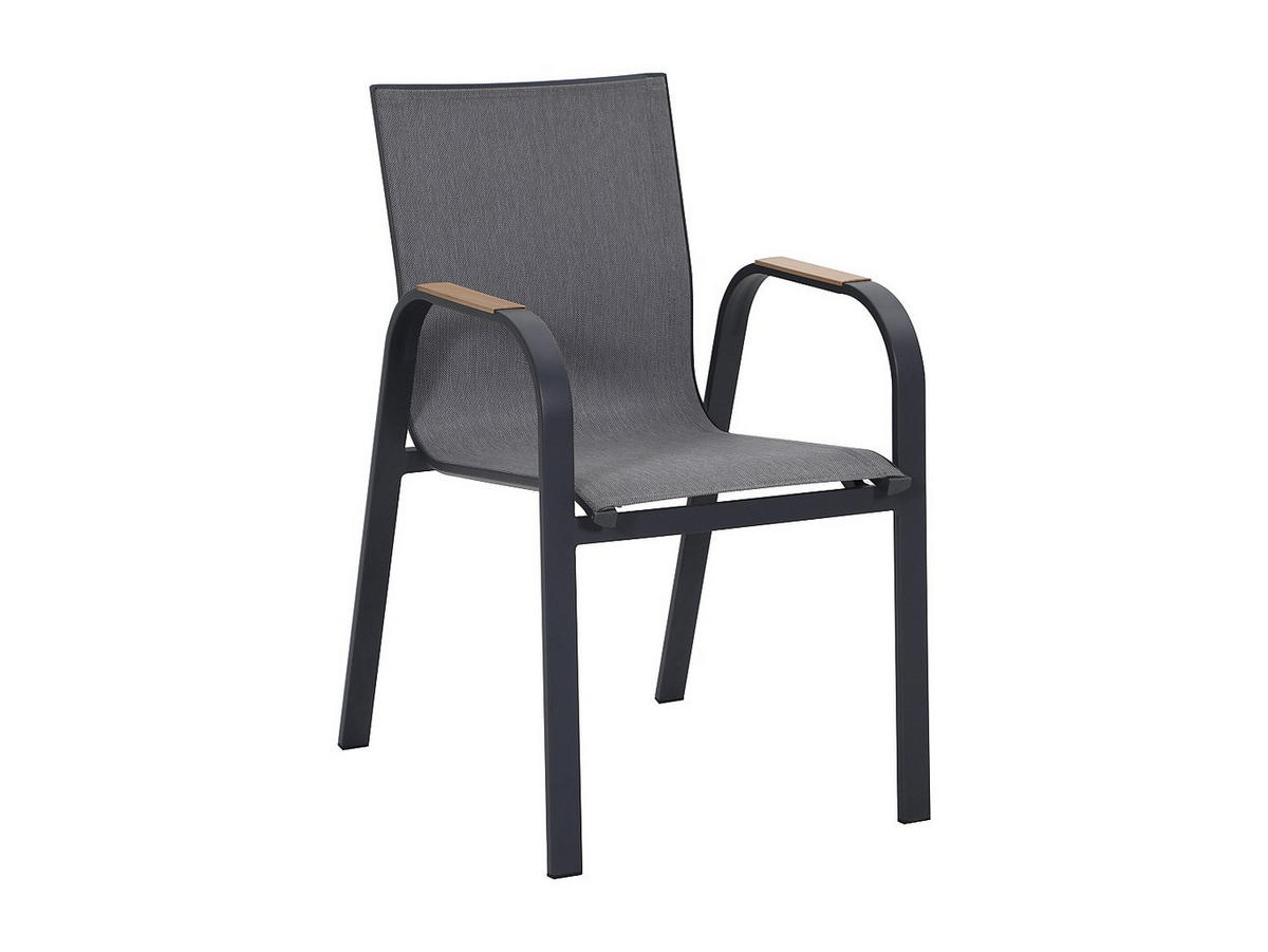 GARTENSTUHL - 2 Personen - metall - anthrazitgrau Zeyva - Anthrazit, Metall (52/86.5/65cm) - Vente-Unique