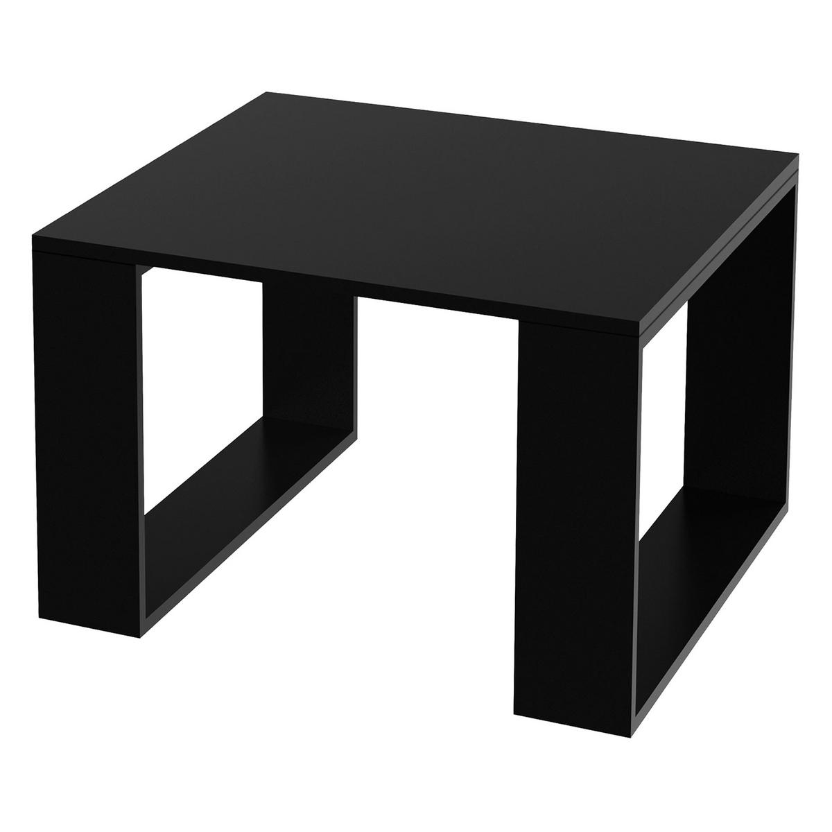 COUCHTISCH rechteckig Schwarz 65/65/40 cm - Schwarz, Holzwerkstoff (65/40/65cm) - ML-DESIGN