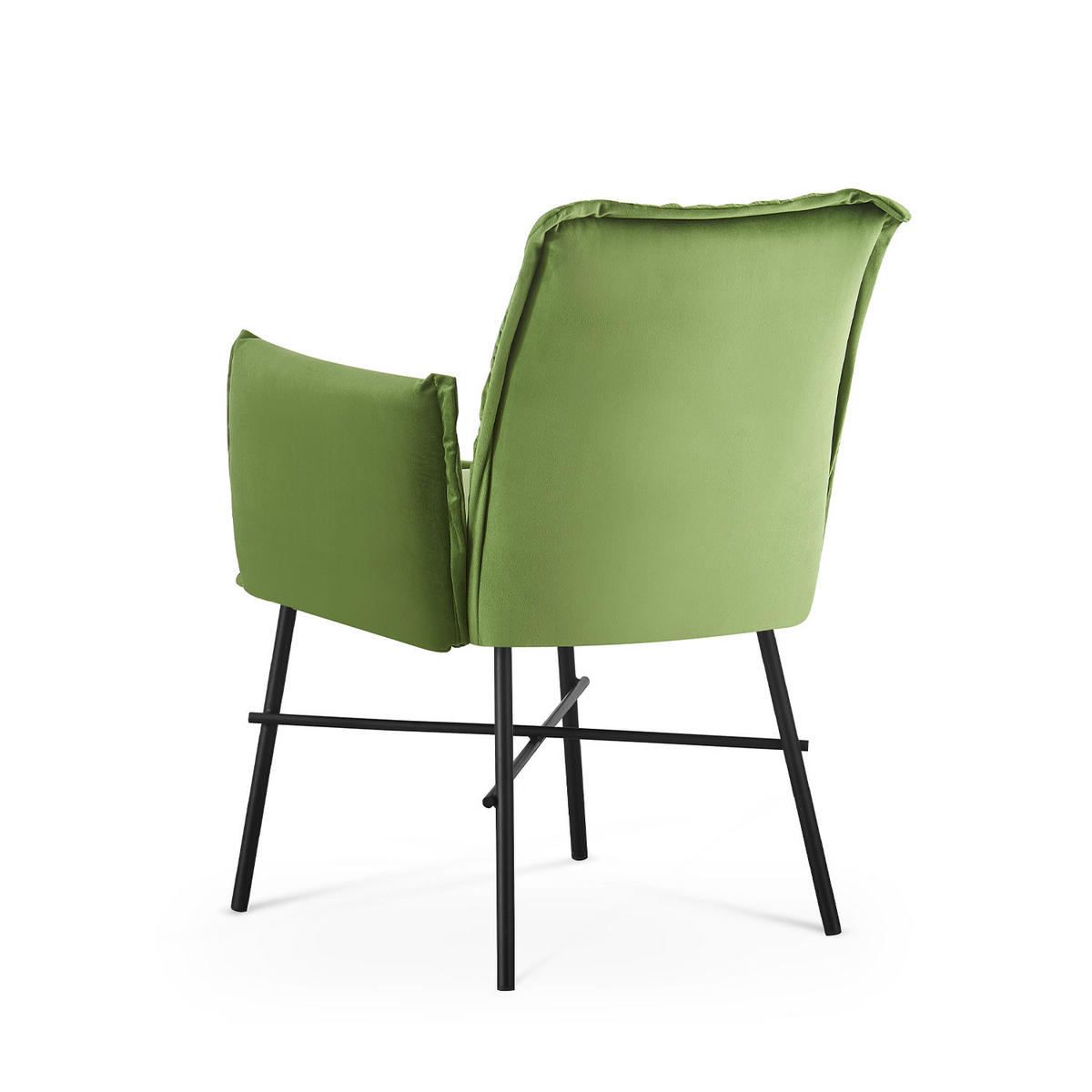 ARMLEHNSTUHL JÜRGEN Grün - Grün, Metall (63/84/63cm) - B&D Home