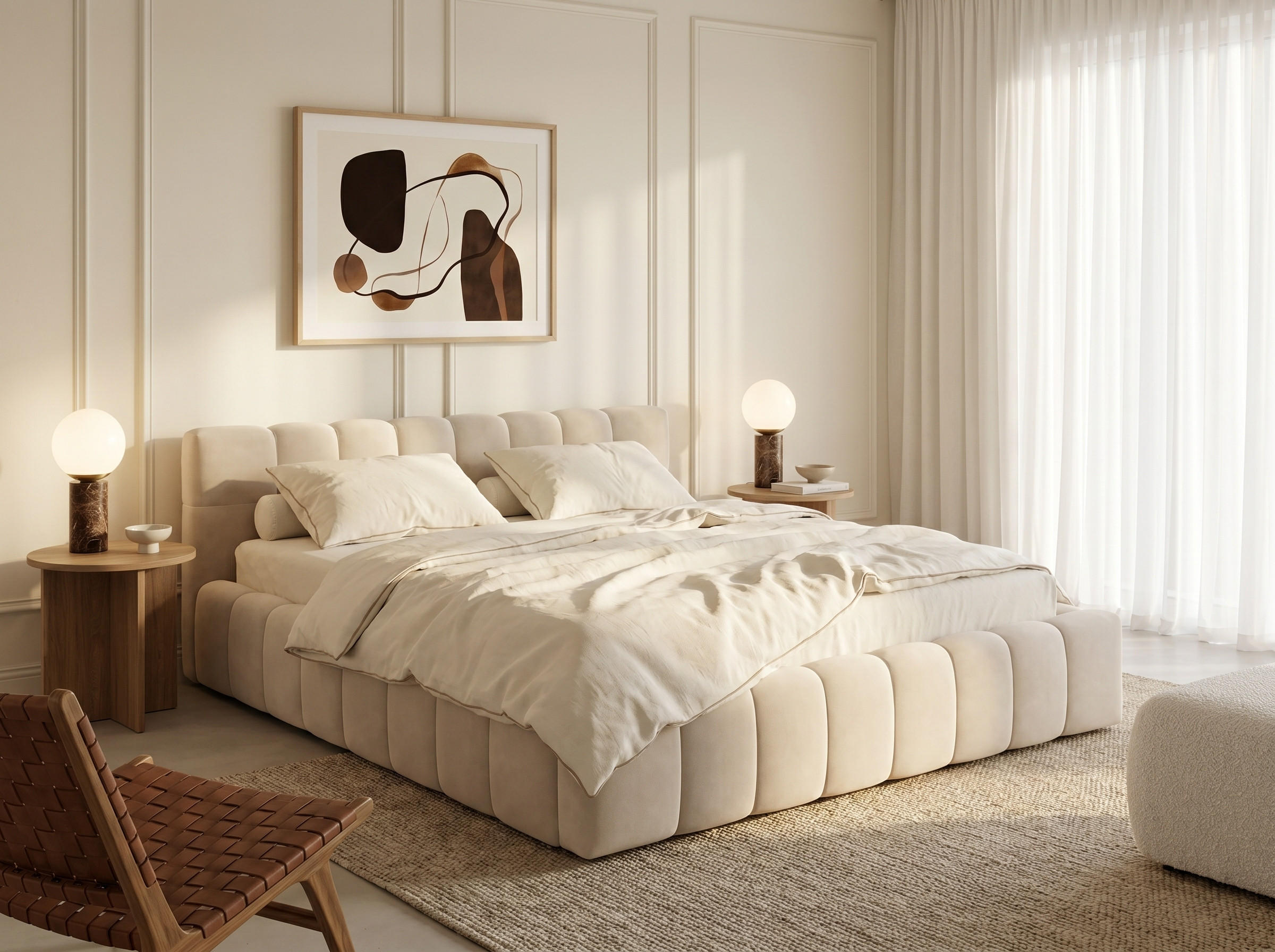 POLSTERBETT Celestia Beige 160/200 cm Samt mit Bettkasten - Beige, Textil/Metall (160/200cm) - wonello