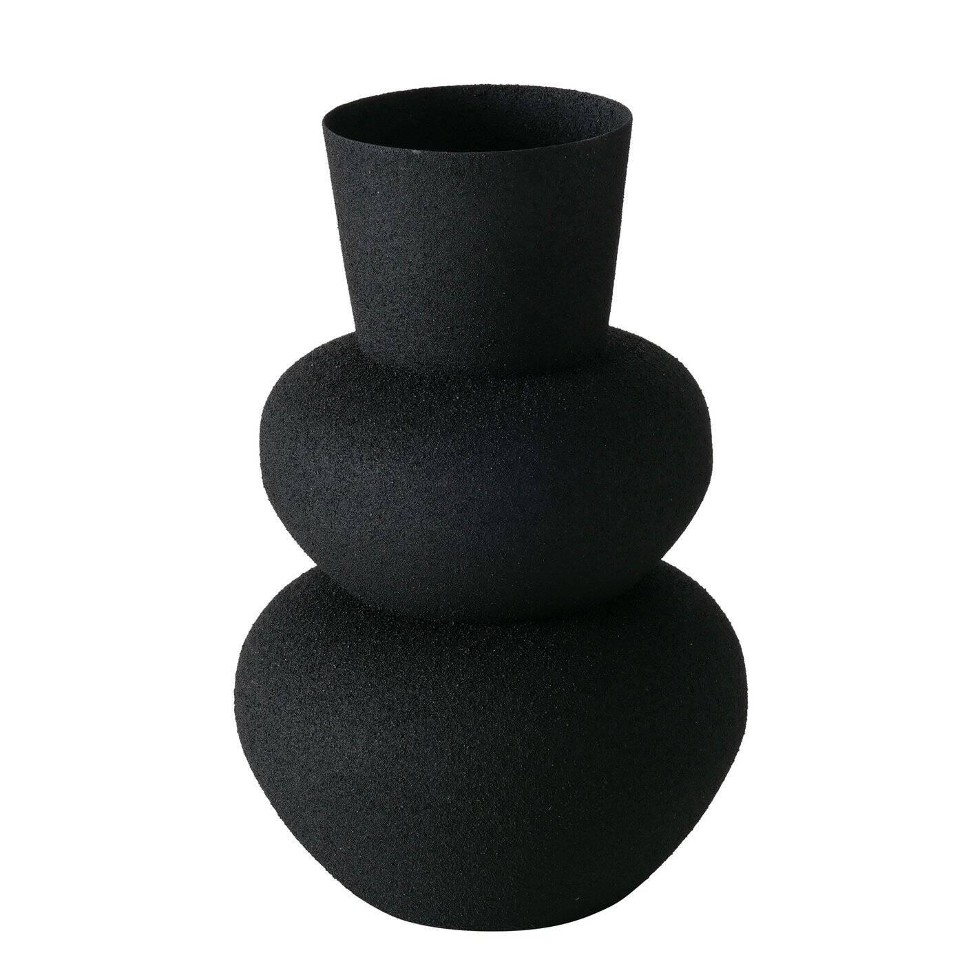 VASE Maynar 17 cm - Schwarz, Metall (17cm) - Boltze Home