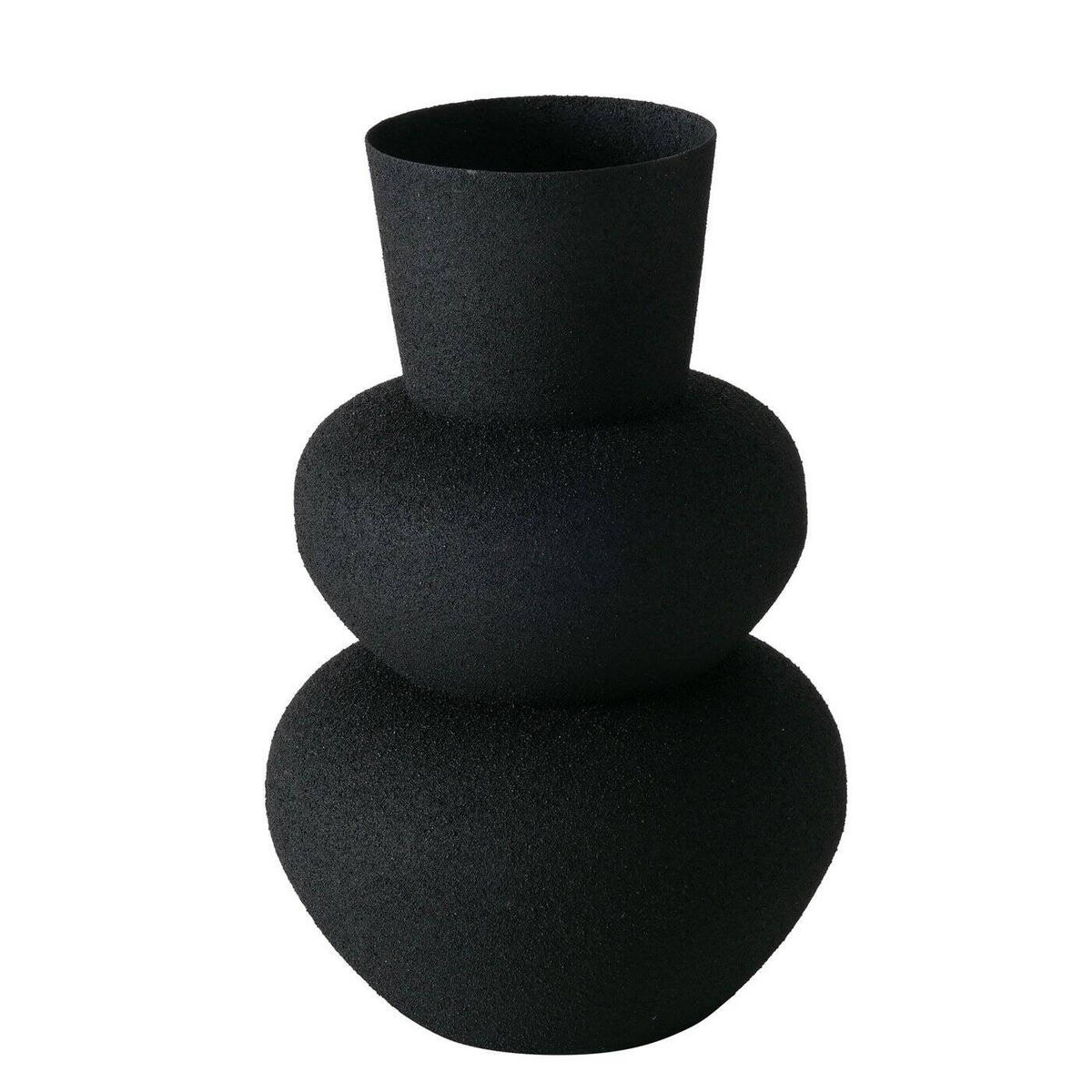 VASE Maynar 17 cm - Schwarz, Metall (17cm) - Boltze Home