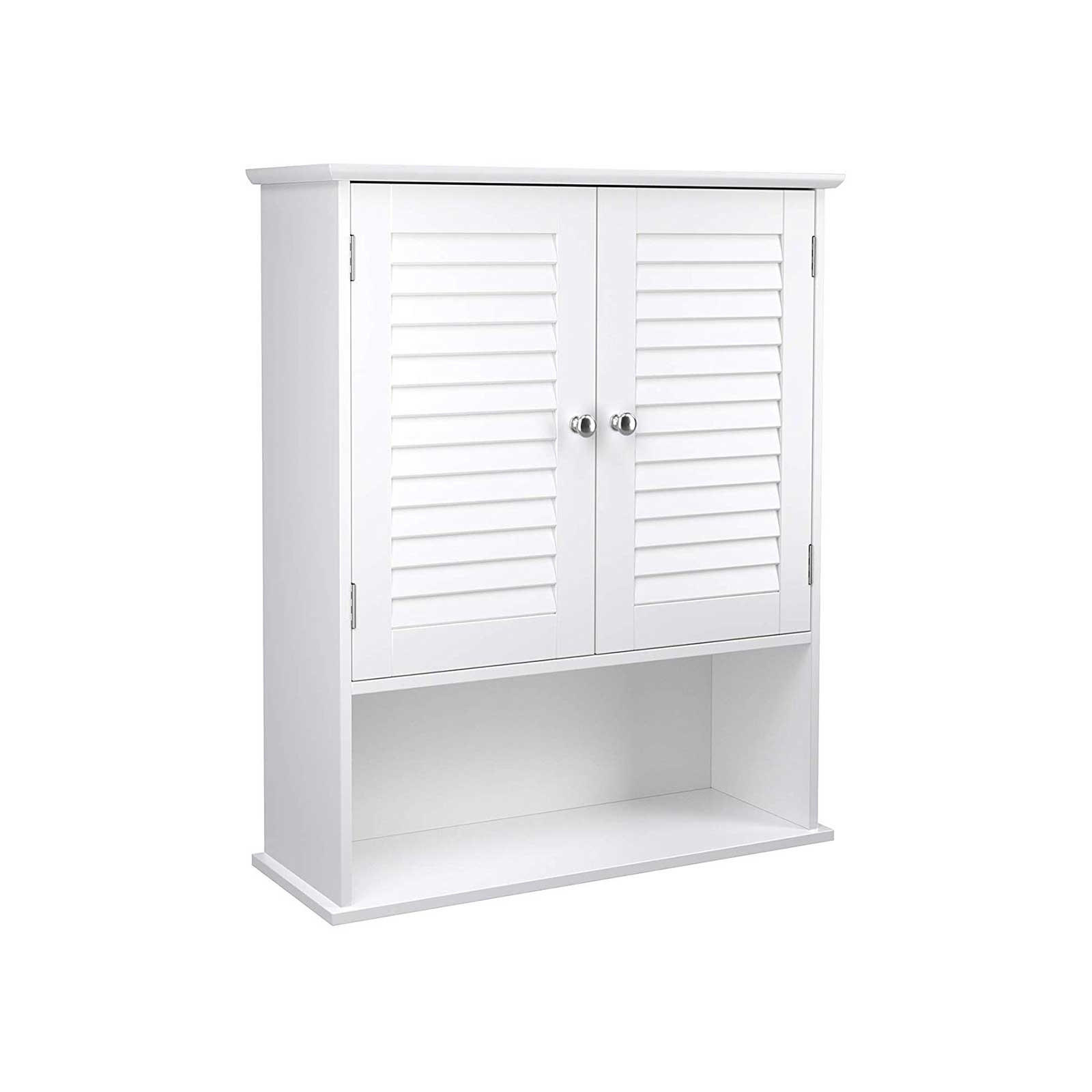 Hansiro Badezimmerschrank Weiß 60x70x20 cm