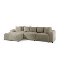 ECKSOFA Megan In Poso - Beige, Holzwerkstoff/Textil (331/165cm) - Fun Möbel