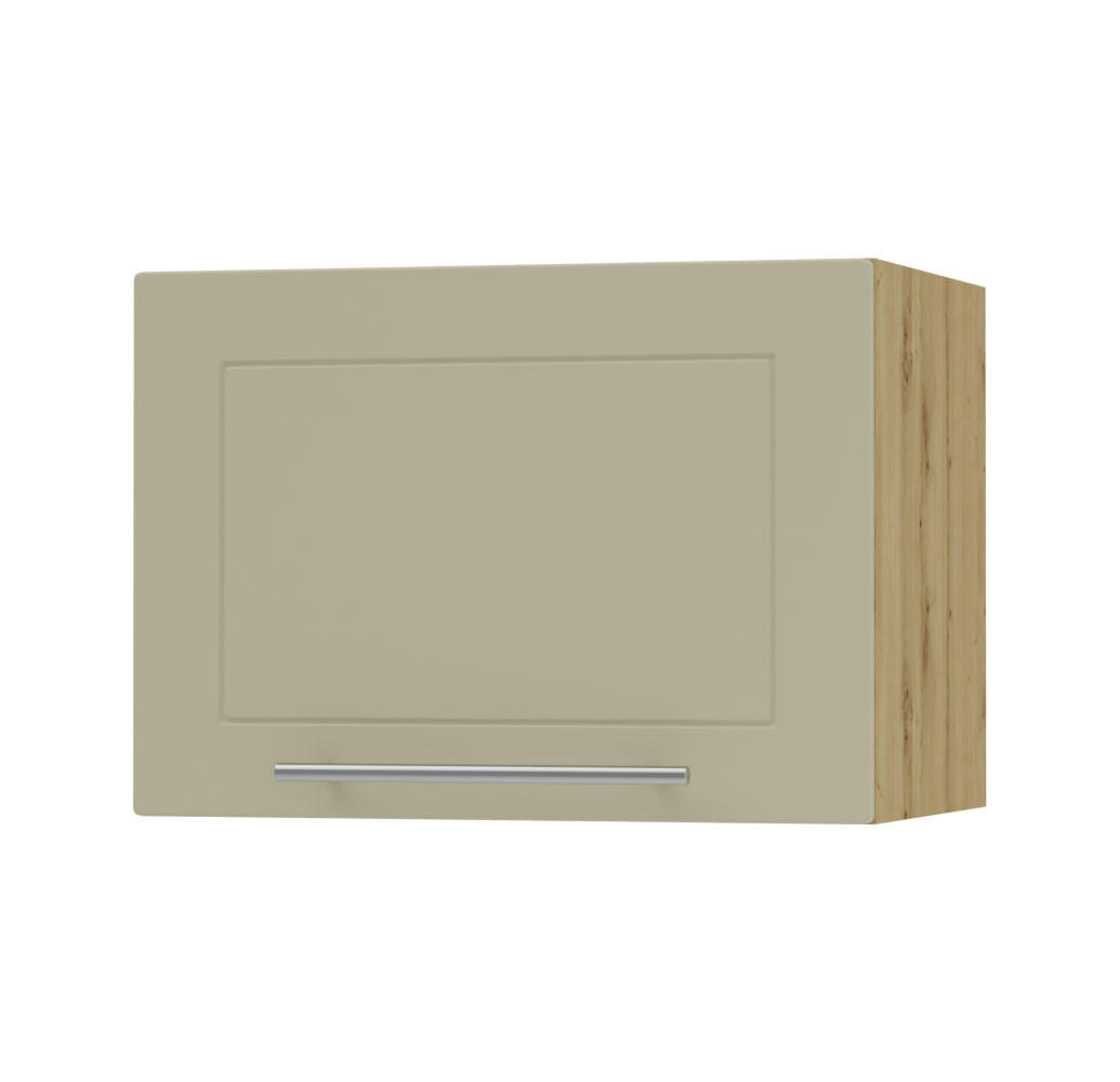 KÜCHENHÄNGESCHRANK Kvantum W4B/50 Vanille Matt / Eiche Artisan Matt 50 / 32,5 / 36cm - Creme/Eiche Artisan, Holz/Holzwerkstoff (50/36/32.5cm) - Feldmann-Wohnen
