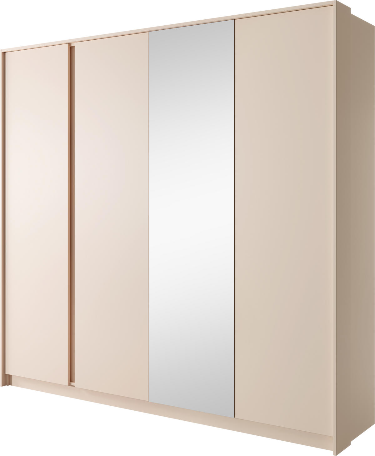 KLEIDERSCHRANK Piemontesia 4T Beige 223,2/210/55,4 cm – mit Push-to-Open-Funktion - Beige, Holzwerkstoff (223.2/210/55.4cm) - AX Living