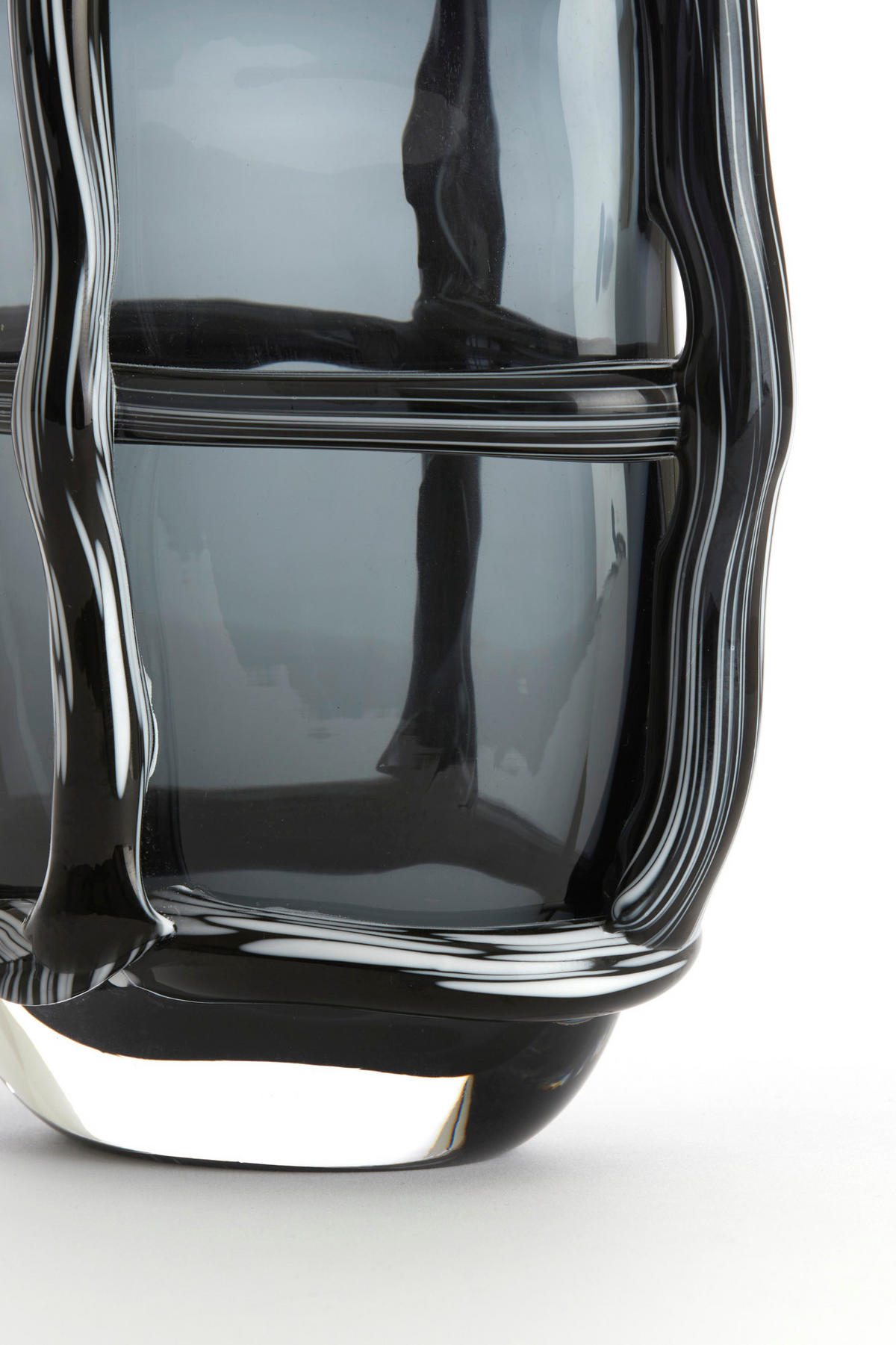 VASE Ashoro Grau Ø19/22 cm - Grau, Glas (22cm) - Light & Living