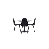 TISCHGRUPPE Schwarz - Schwarz, Holzwerkstoff (100/74/100cm) - ebuy24