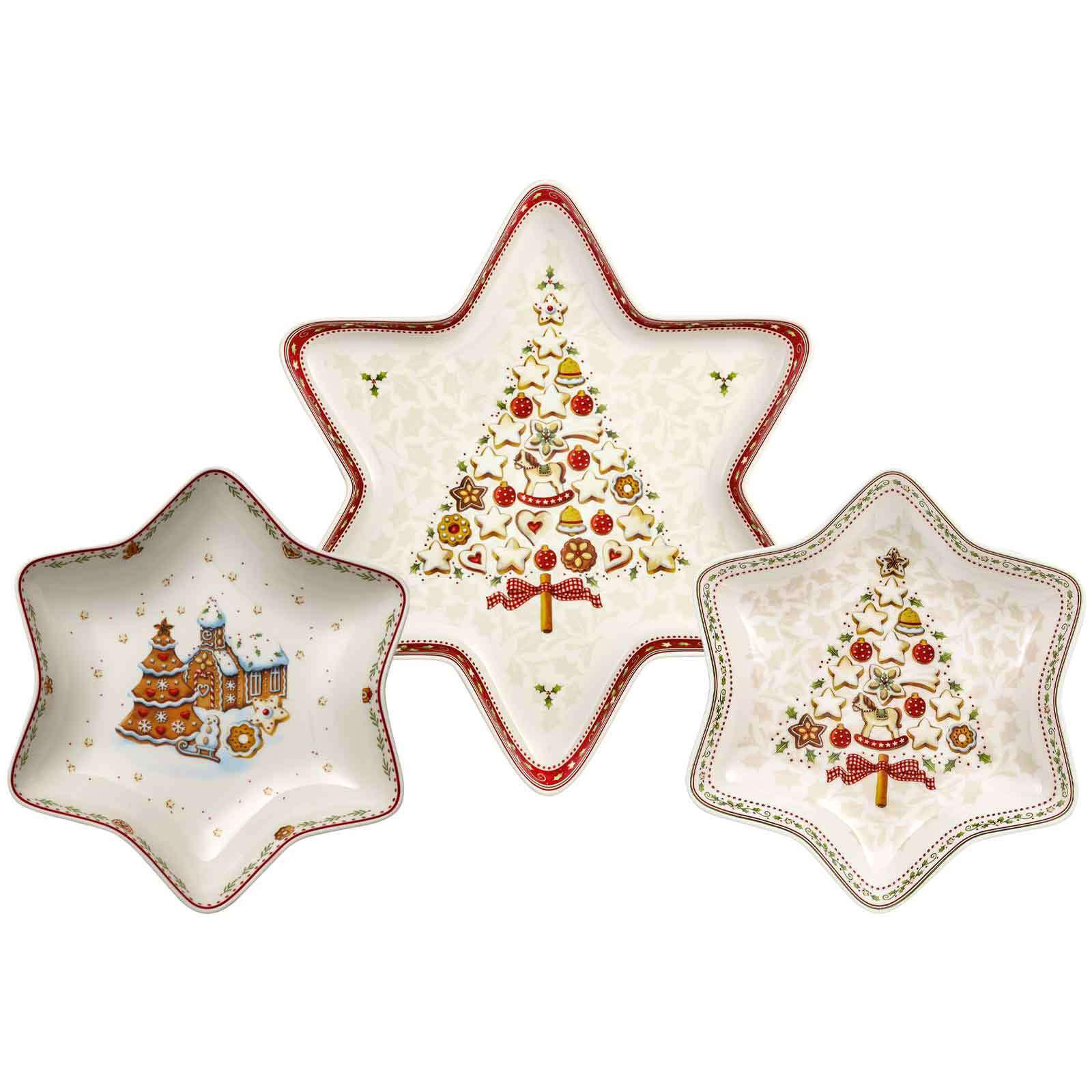 STERNSCHALEN-SET Winter Bakery Delight bunt 3er Set - Multicolor, Keramik (1/1/1cm) - Villeroy & Boch