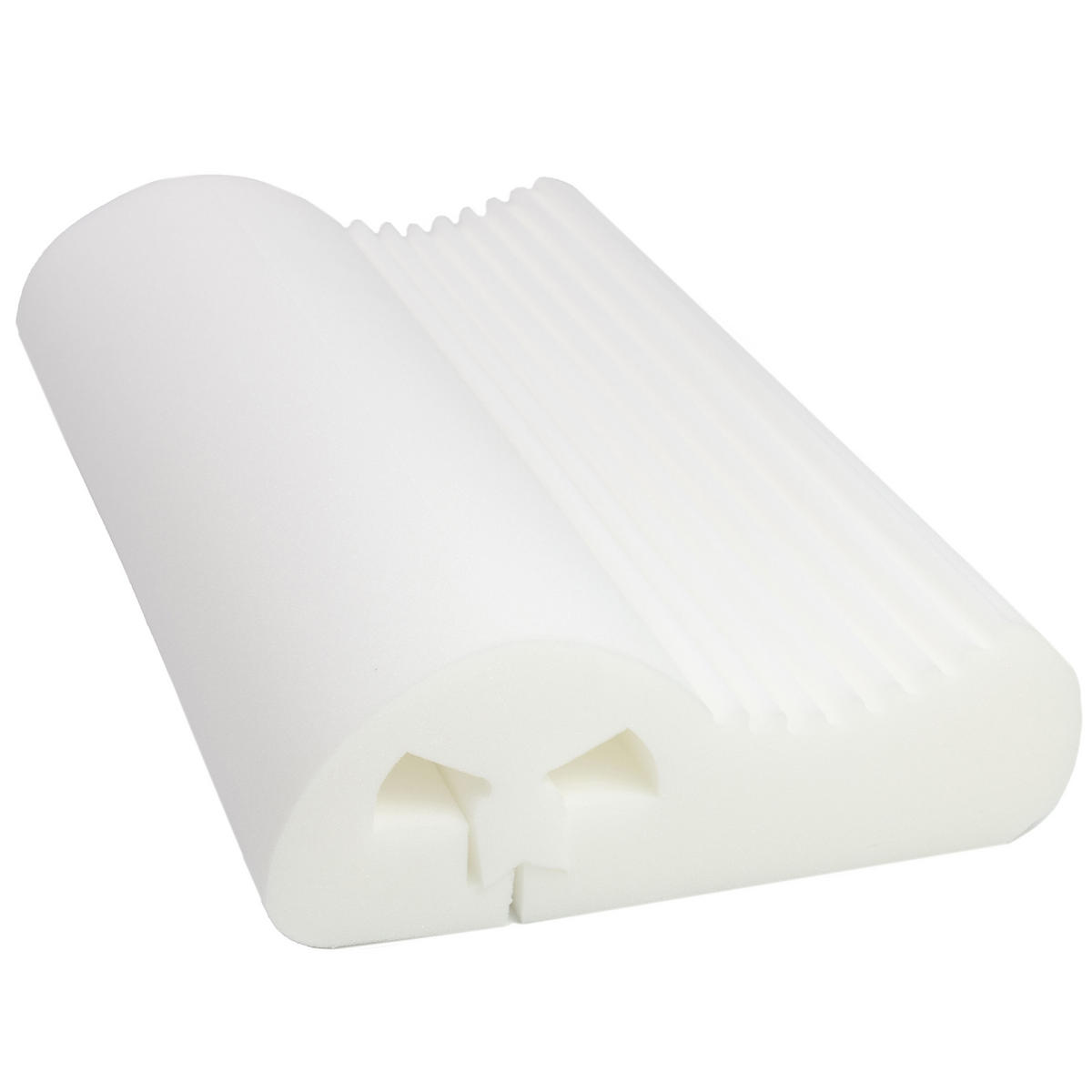 KISSEN, 40x70 cm, Bezug: 100% Polyester, Füllung 100% Polyurethan, Weiß - Weiß, Textil (40/70cm) - Zollner