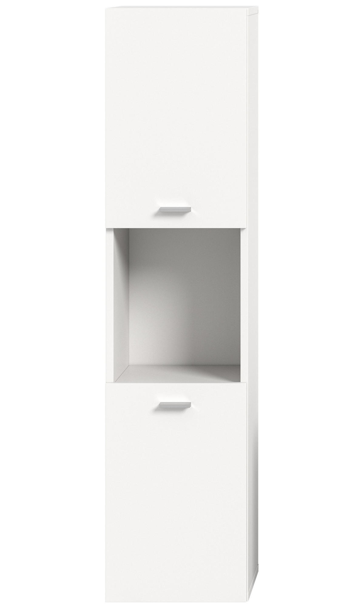 BADSCHRANK Boston/Tampa Bad in weiß Nachbildung - modernes Design - B/H/T: 30x125x29 cm - Weiß, Holzwerkstoff (30/125/29cm)