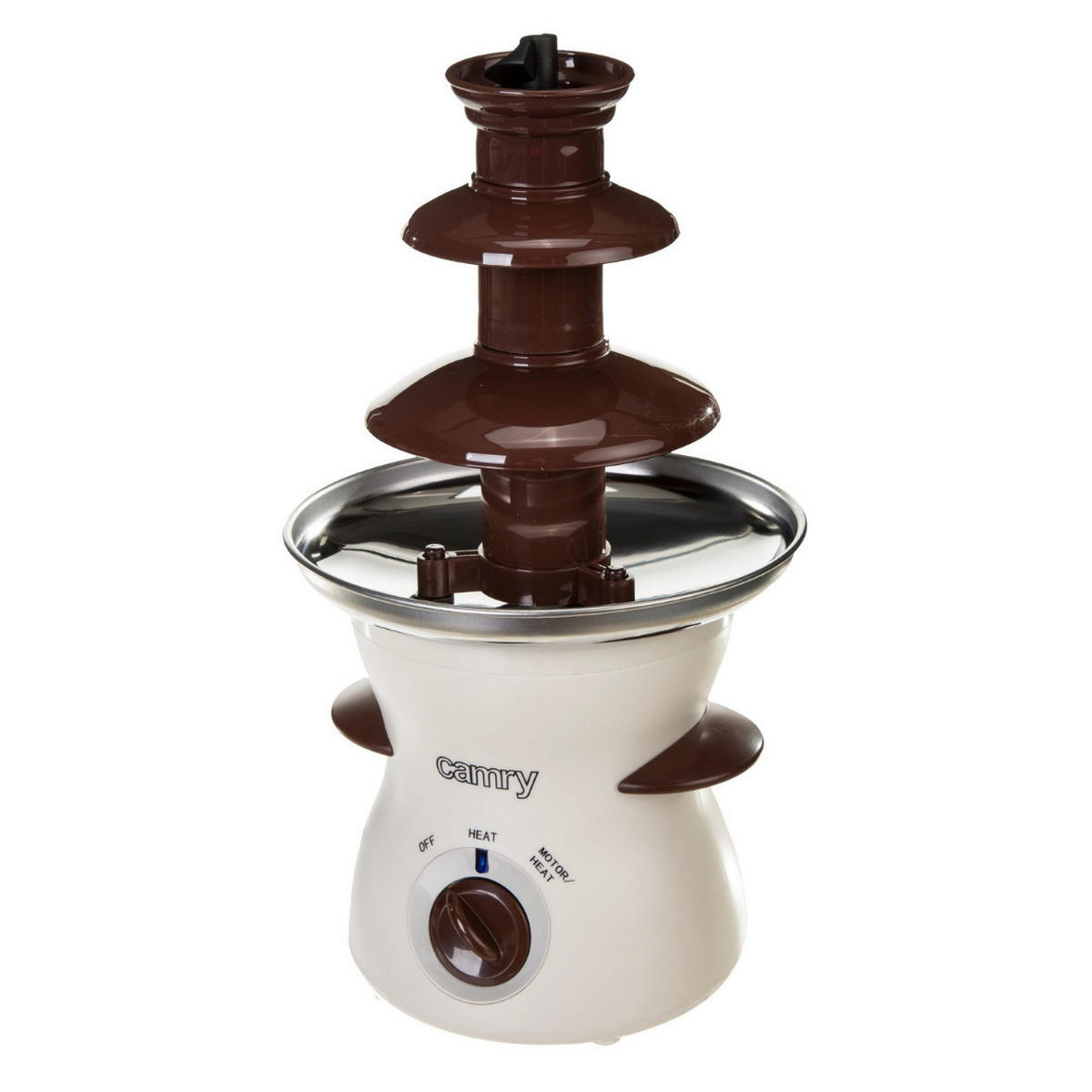 SCHOKOBRUNNEN CR4457 Edelstahl 80W 0,5L - Creme, Kunststoff/Metall (19/37/19cm) - camry