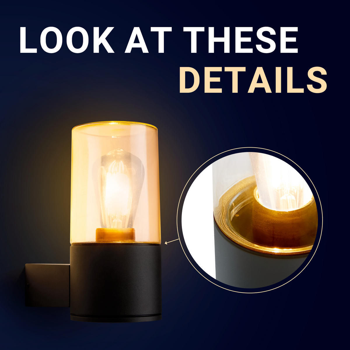 AUSSENLEUCHTE Ambra - Anthrazit, Metall (17.6/11/23cm) - Paco Home