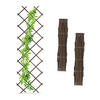 3XRANKGITTER - Braun, Holz (60/180/1cm) - Relaxdays