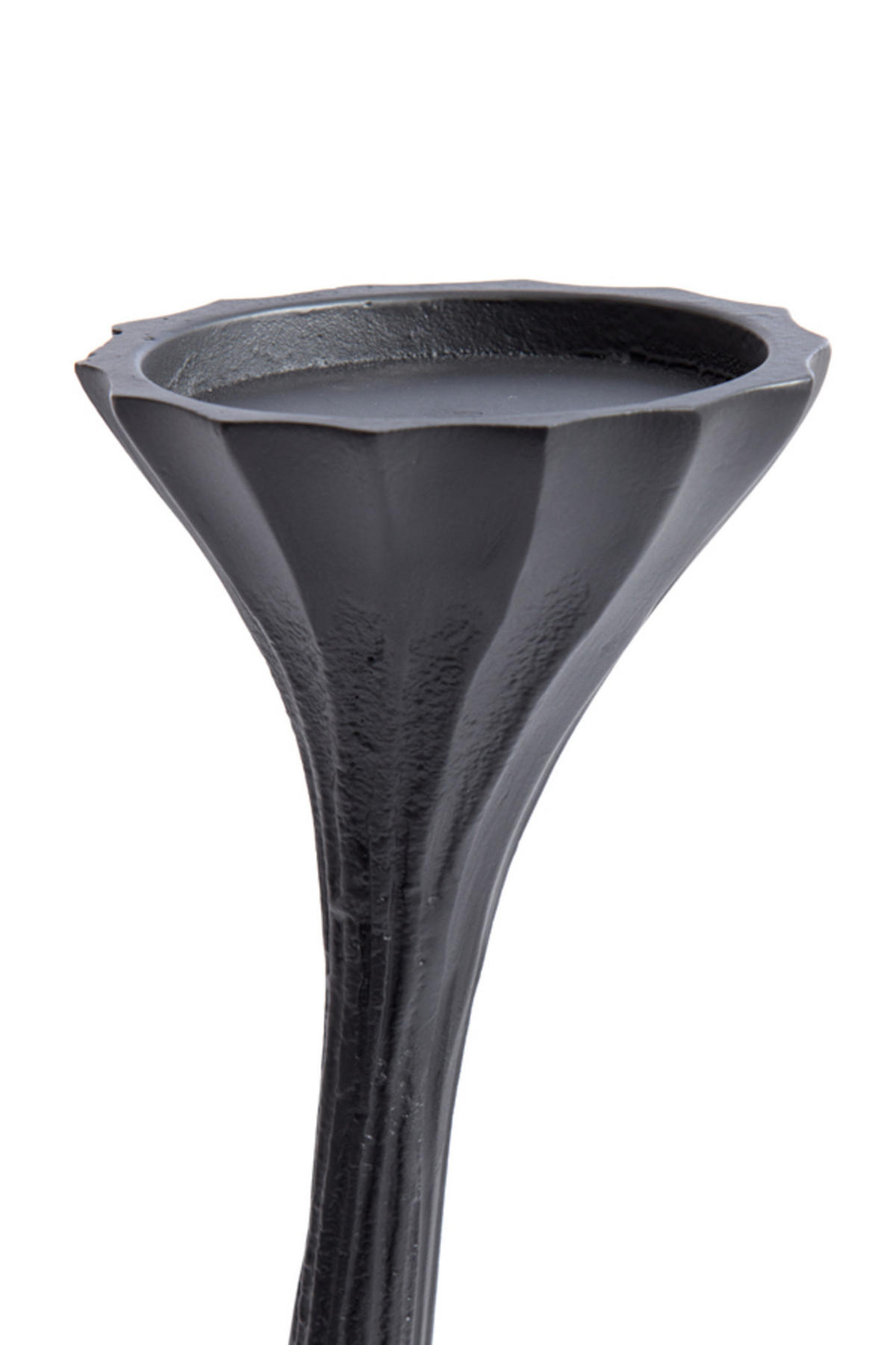 KERZENSTÄNDER NYOKO - Schwarz - Ø11x44cm - Schwarz, Metall (11/44/11cm) - Light & Living