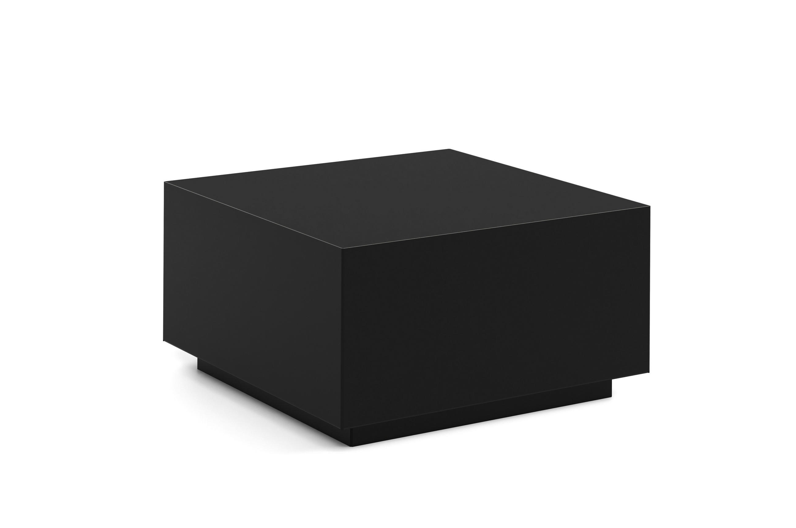 COUCHTISCH QUADRA - Schwarz, Holzwerkstoff (65/65/35cm) - Meblini