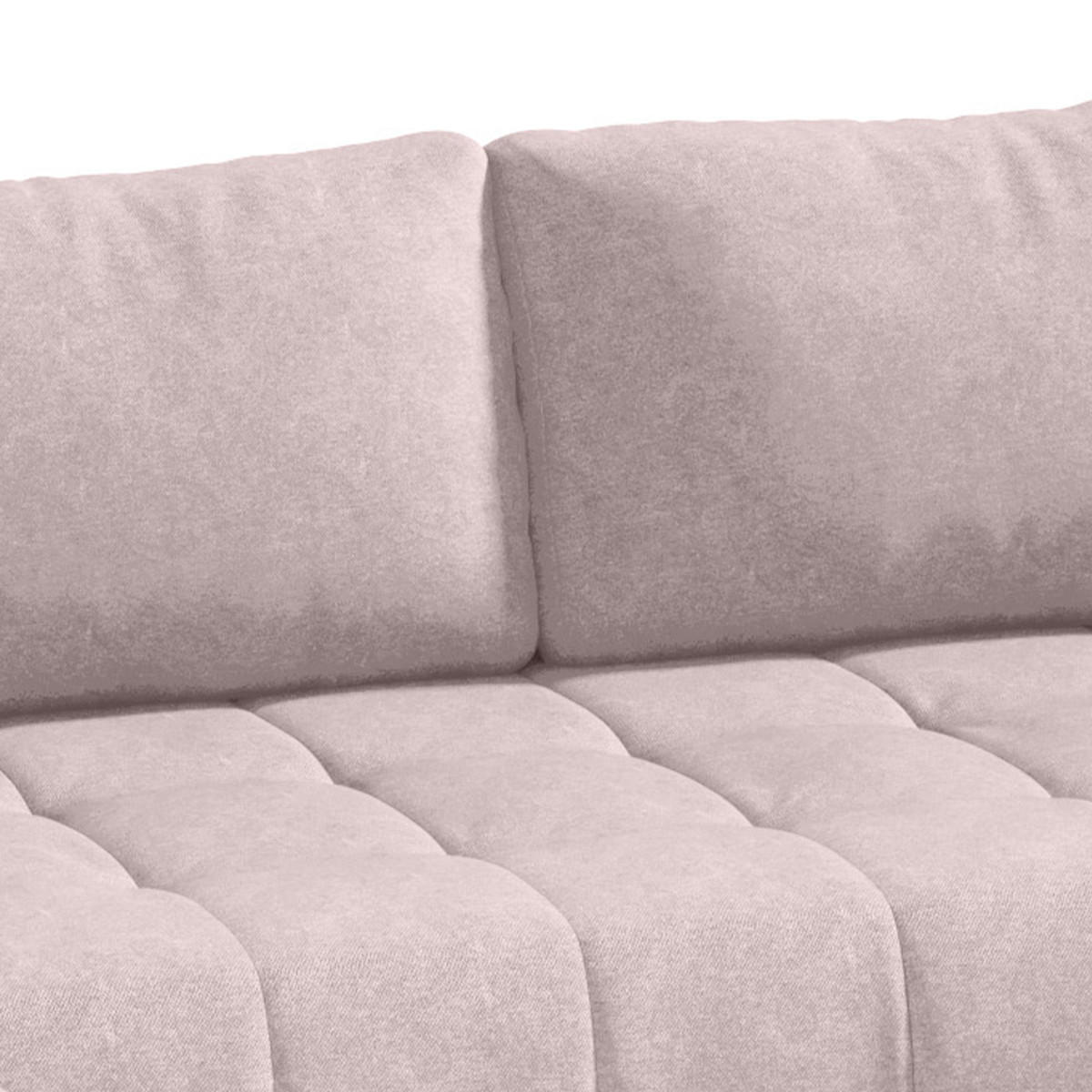 PANORAMASOFA Jonas 5 Sitzplätze Rose - Pink, Holzwerkstoff (350/85/185cm) - Petits-meubles